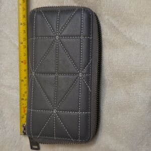 Coach Heather Gray Zip Phone